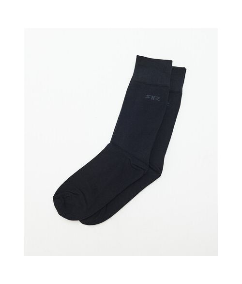 KIRK DOUBLE SOCKS, BLACK