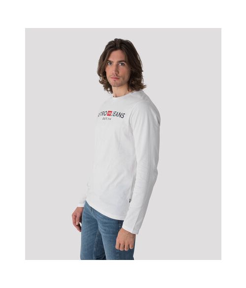 ENOS 21 LONG SLEEVE L.S.TOP, WHITE