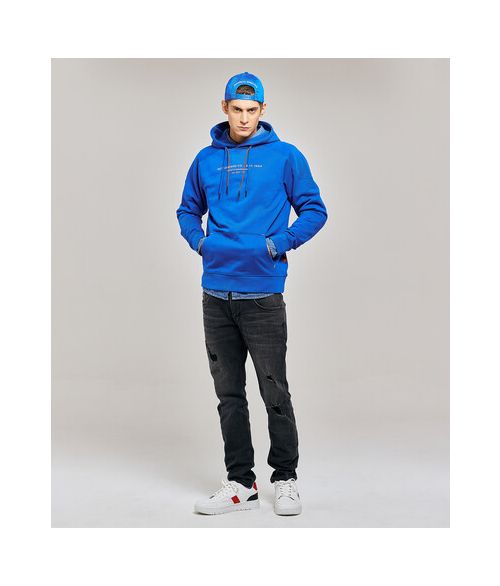 FLINDERS HOODIE JOGGING TOP, BLUE