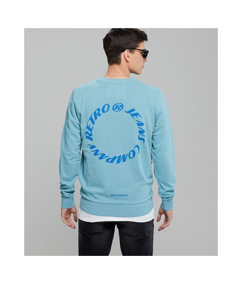 ZIGGY SWEATSHIRT JOGGING TOP, LIGHT BLUE