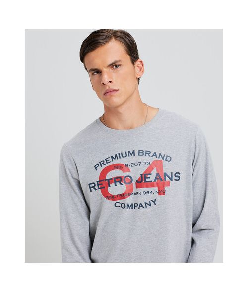 PARANA LONGSLEEVE L.S.TOP, GREY MELANGE