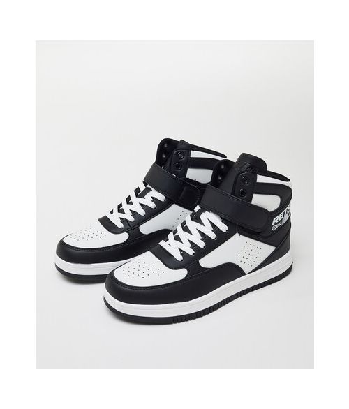 BREAKER SHOES SNEAKERS, BLACK-WHITE