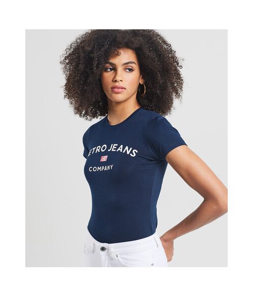MELINA T-SHIRT, NAVY BLUE