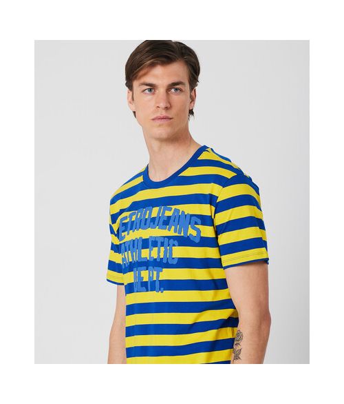SLATER T-SHIRT, BLUE STRIPED