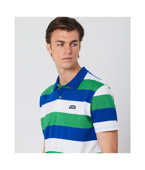 OAKLEY POLO, BLUE STRIPED