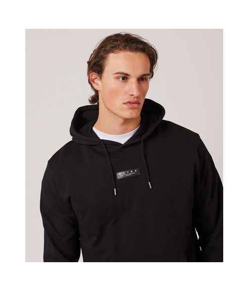 PINE HOODIE JOGGING TOP, BLACK