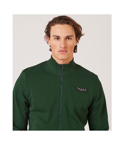 PINE ZIP JOGGING TOP, GREEN