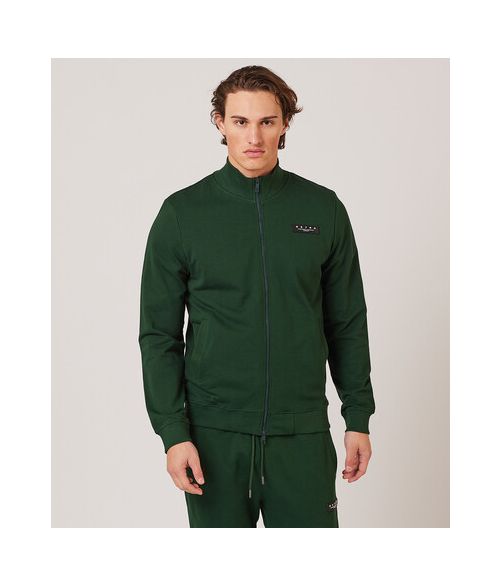 PINE ZIP JOGGING TOP, GREEN