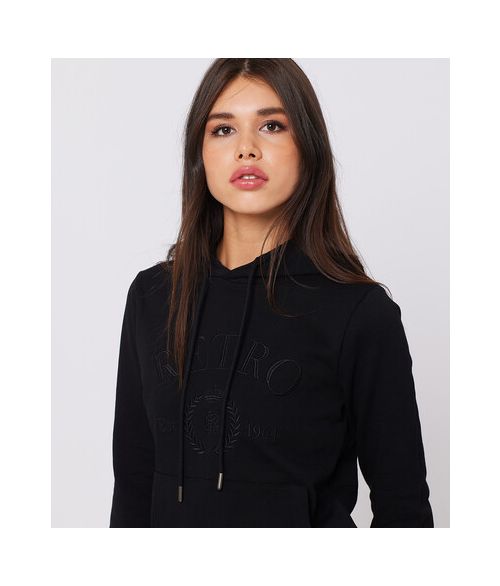 LOTTIE HOODIE JOGGING TOP, BLACK