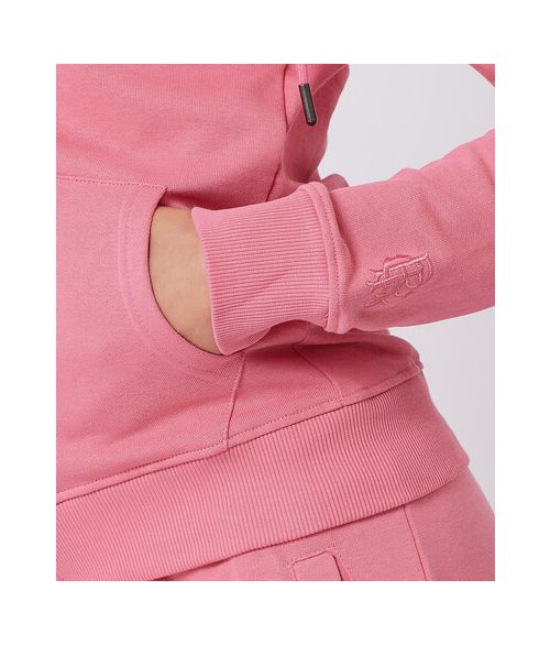 LOTTIE ZIP HOODIE JOGGING TOP, PINK