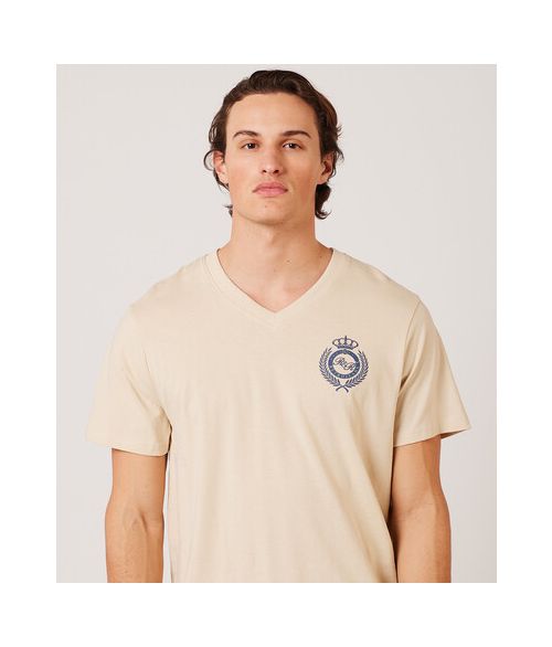 HARALD V-NECK T-SHIRT, SAND