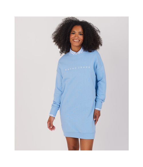 GWEN JOGGING DRESS, LIGHT BLUE