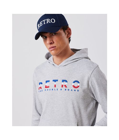 NICK HOODIE JOGGING TOP, GREY MELANGE