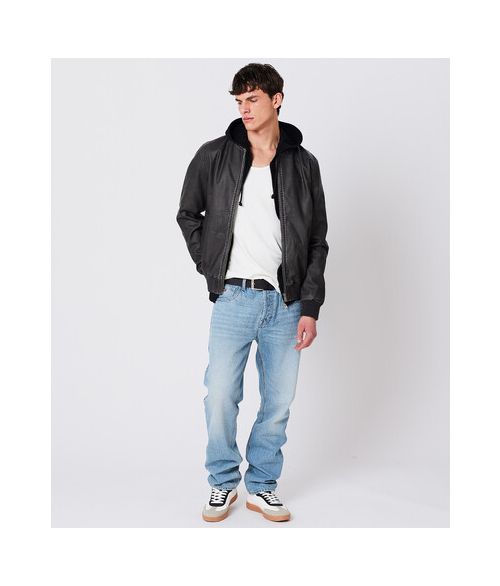 JEREMY BOMBER JACKET, BLACK