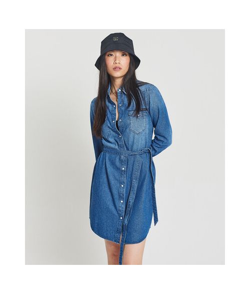Navi Denim Dress, W0512