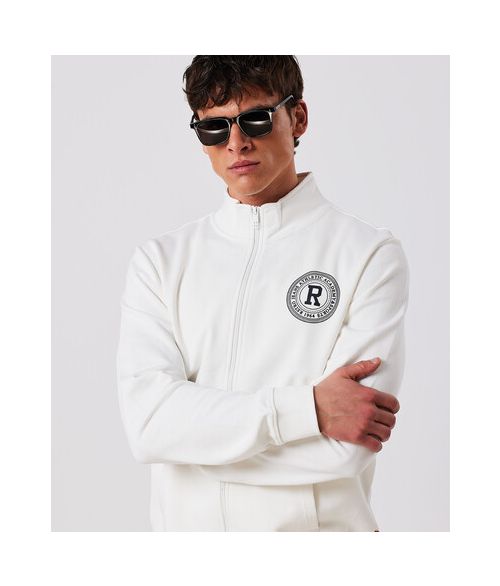MATT ZIP UP JOGGING TOP, OFFWHITE