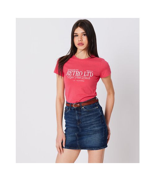 PIPER T-SHIRT, RASPBERRY