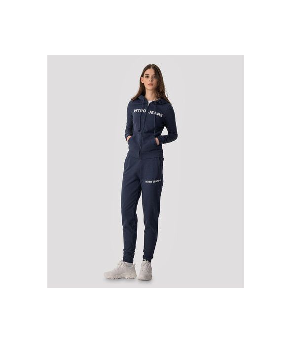 OLIVIA ZIP OUT JOGGING TOP, DARK BLUE