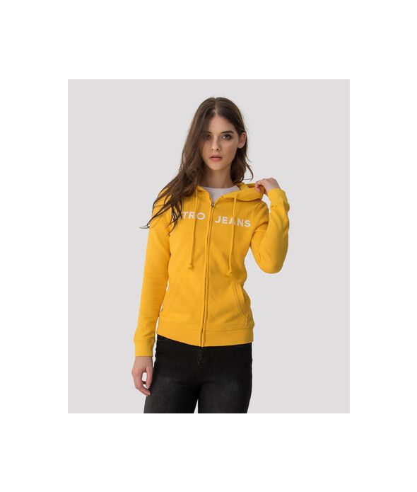OLIVIA ZIP OUT JOGGING TOP, YELLOW