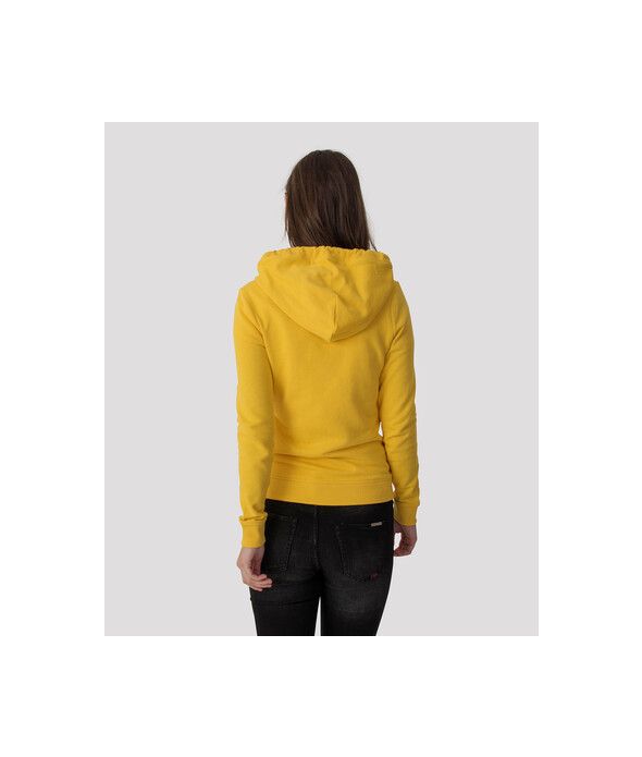 OLIVIA ZIP OUT JOGGING TOP, YELLOW