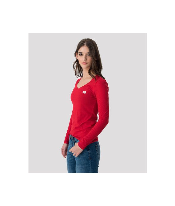 ELIZABETH LONG V L.S.TOP, RED
