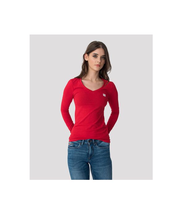 ELIZABETH LONG V L.S.TOP, RED