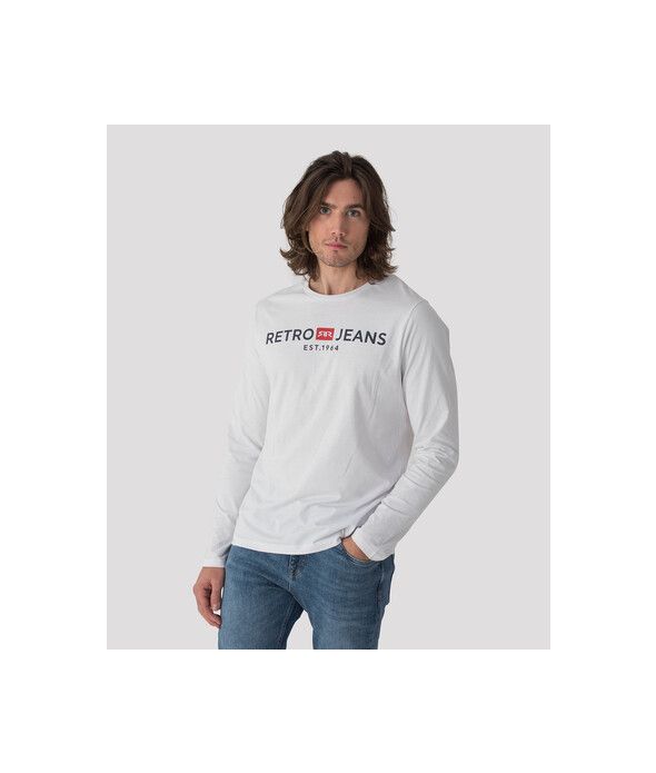 ENOS 21 LONG SLEEVE L.S.TOP, WHITE