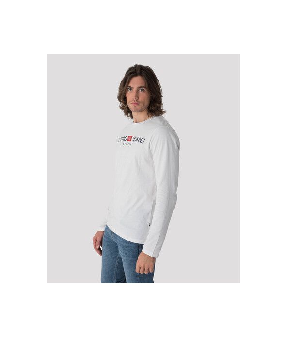 ENOS 21 LONG SLEEVE L.S.TOP, WHITE