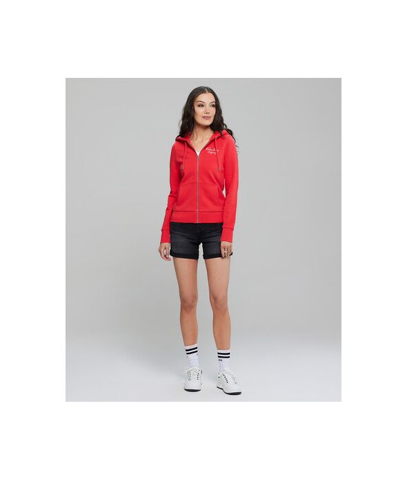 AMFORA ZIP JOGGING TOP, HIBISCUS