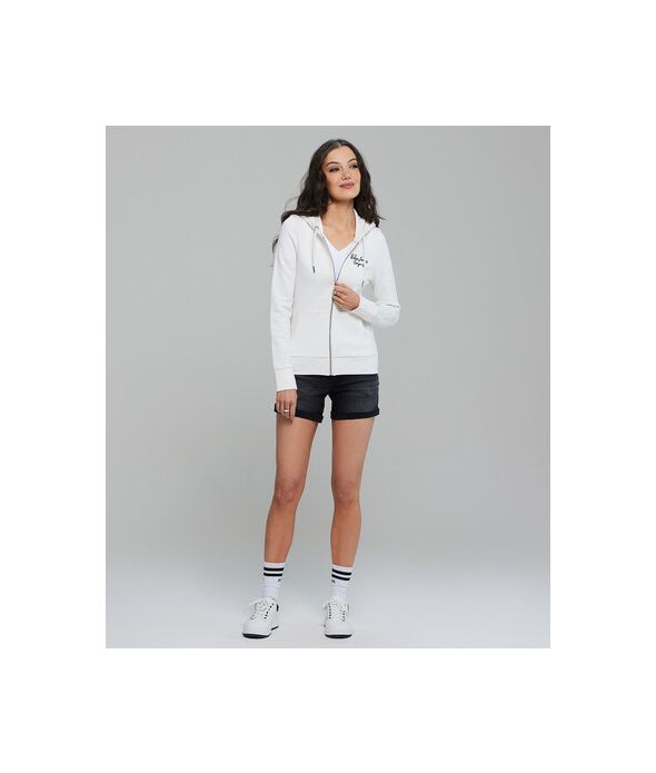AMFORA ZIP JOGGING TOP, OFFWHITE
