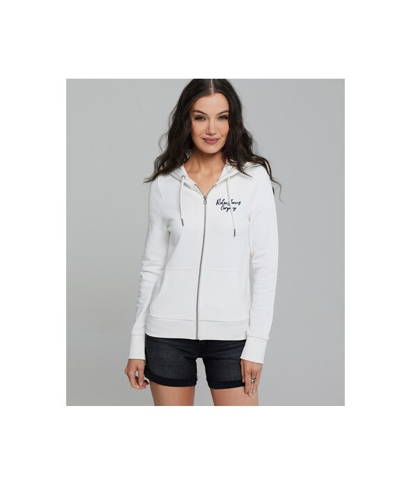 AMFORA ZIP JOGGING TOP, OFFWHITE