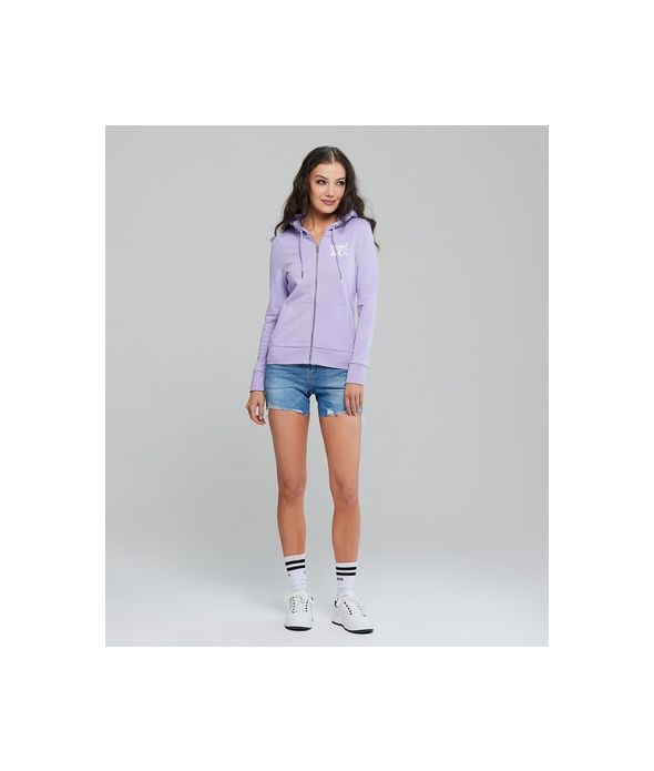 DIXIE ZIP JOGGING TOP, PURPLE