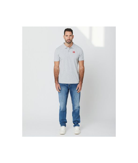 EDON POLO, GREY MELANGE