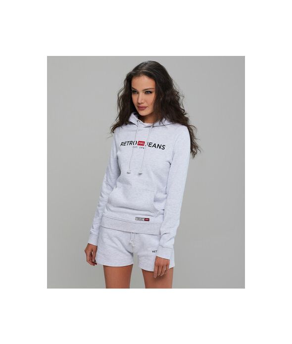 GIANNA HOODIE JOGGING TOP, OFFWHITE MELANGE