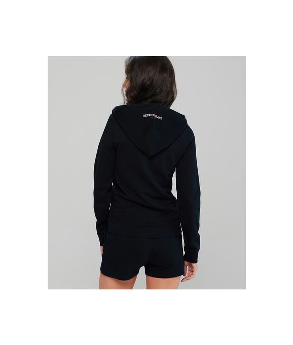 GIANNA ZIP JOGGING TOP, BLACK