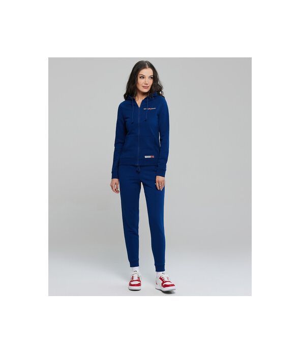 GIANNA ZIP JOGGING TOP, DARK BLUE