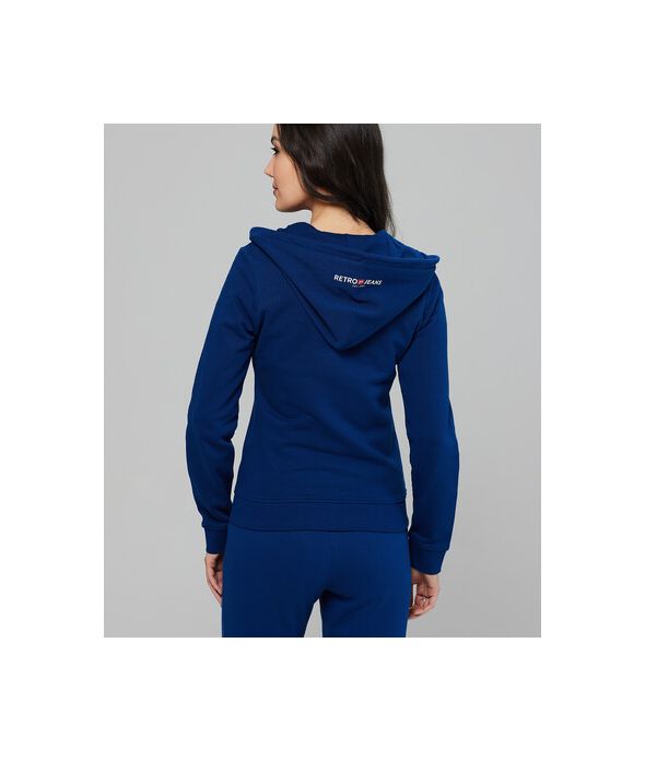 GIANNA ZIP JOGGING TOP, DARK BLUE