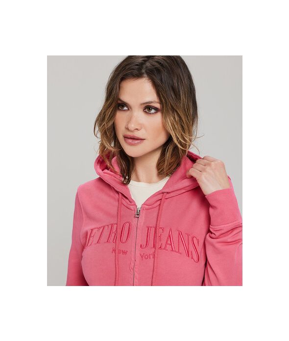 ALTAMIRA ZIP JOGGING TOP, PINK