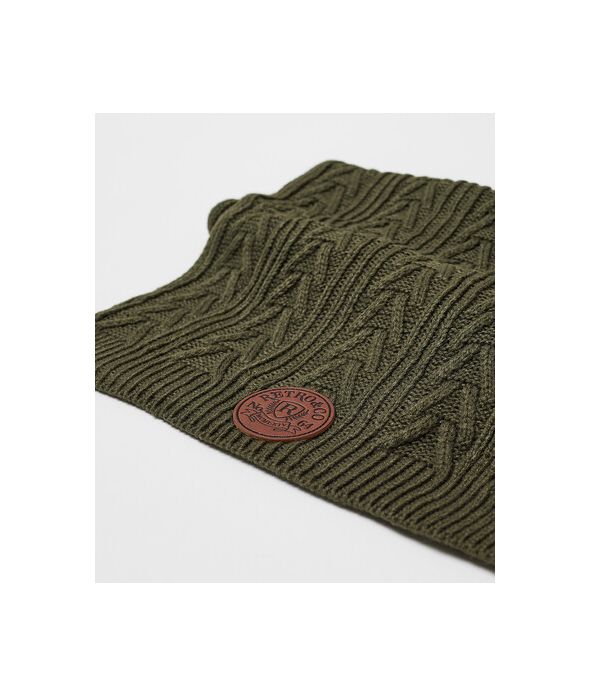 MONSOOR SCARF SCARF, DARK KHAKI