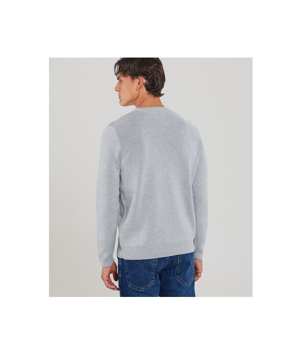 ADAN SWEATER, GREY MELANGE