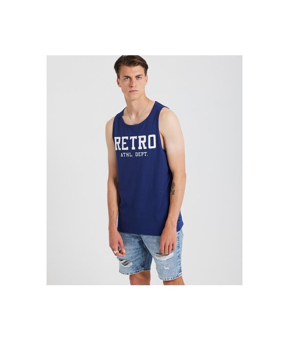 LUCKY TANK TOP, DARK BLUE
