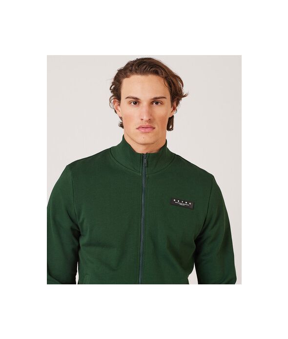 PINE ZIP JOGGING TOP, GREEN