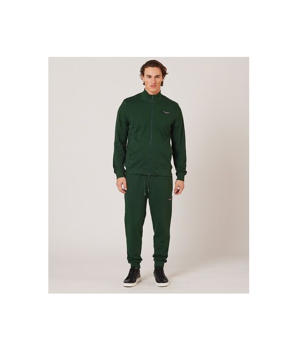 PINE ZIP JOGGING TOP, GREEN