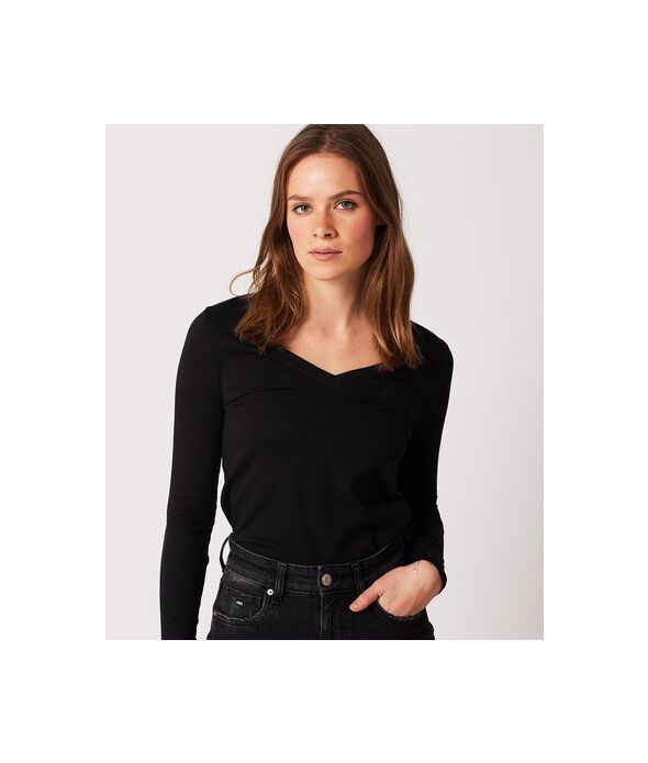 LOTTIE L.S.TOP, BLACK