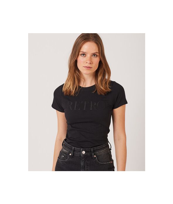 LOTTIE T-SHIRT, BLACK