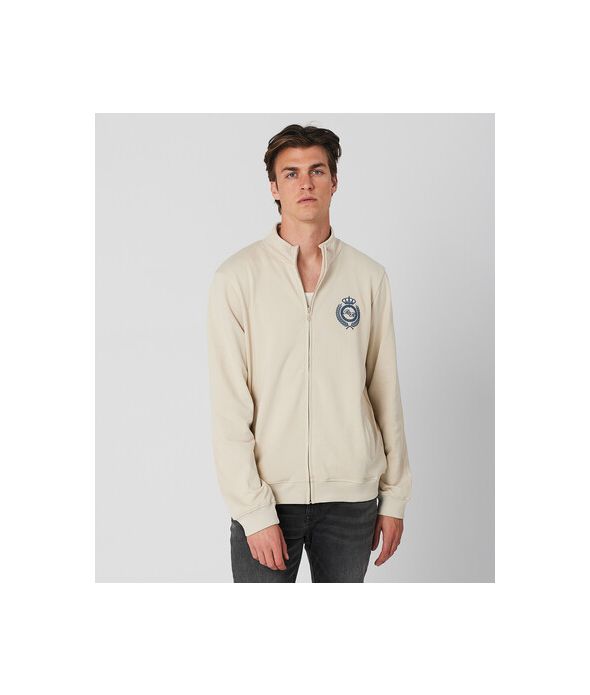 HARALD ZIPUP JOGGING TOP, SAND