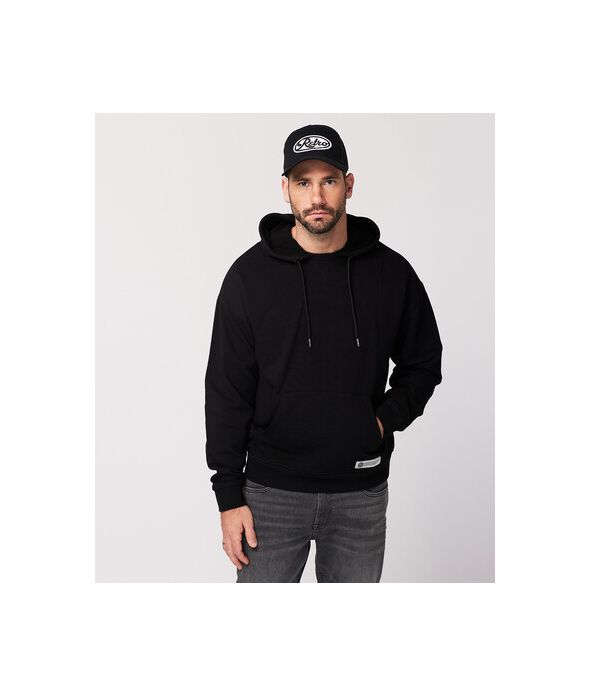 ANDREX HOODIE JOGGING TOP, BLACK