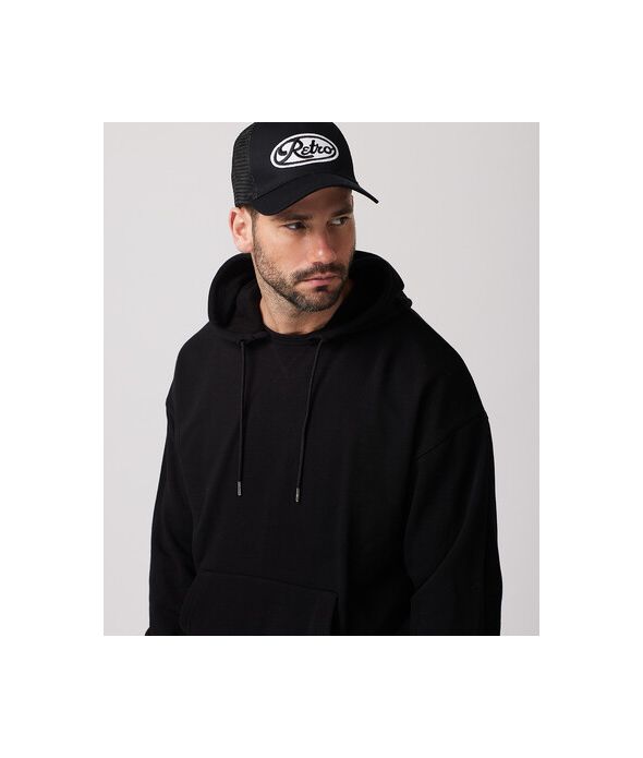 ANDREX HOODIE JOGGING TOP, BLACK