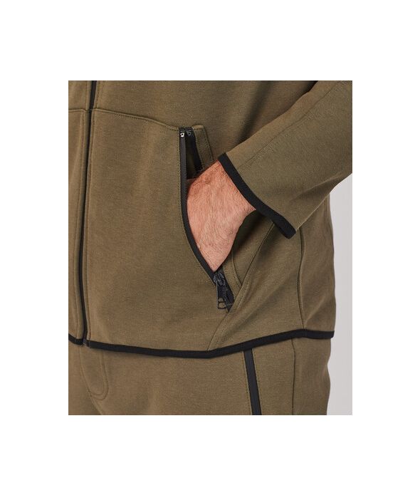 JOKO ZIP HOODIE JOGGING TOP, KHAKI