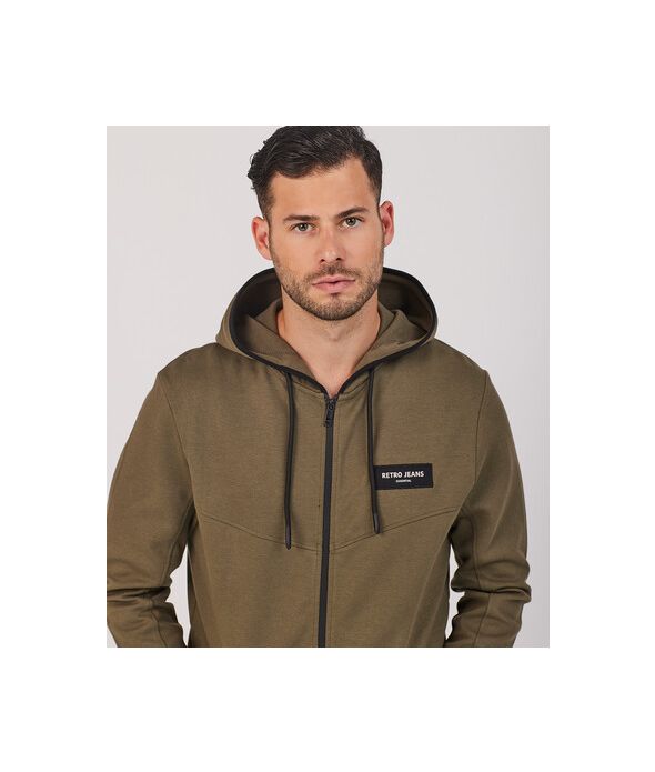 JOKO ZIP HOODIE JOGGING TOP, KHAKI